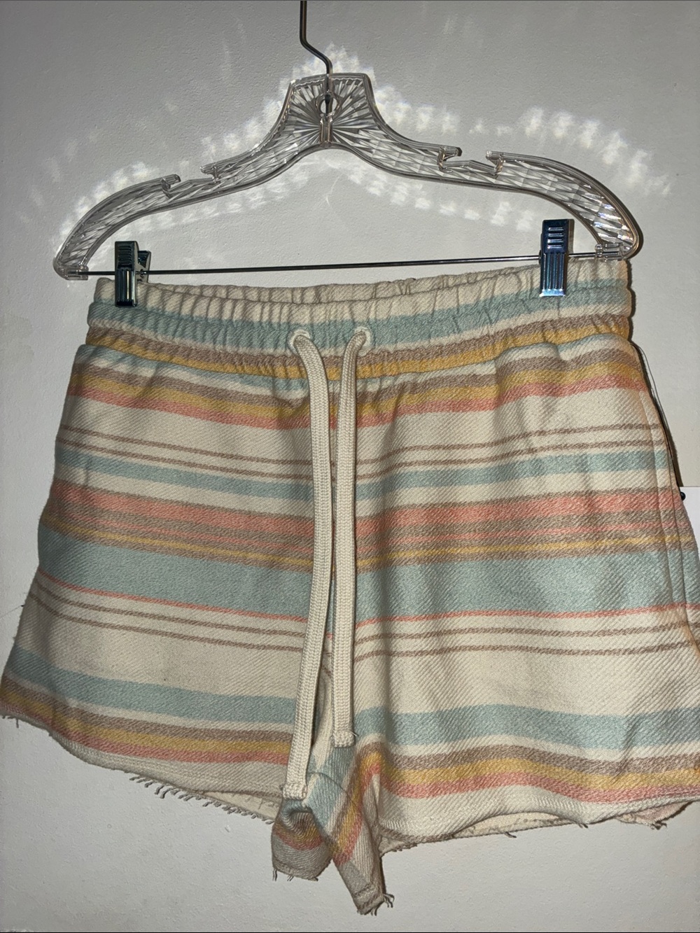 O’Neill Rosarita Pastel Striped Women’s Shorts- Size L- NWT - Picture 2 of 7